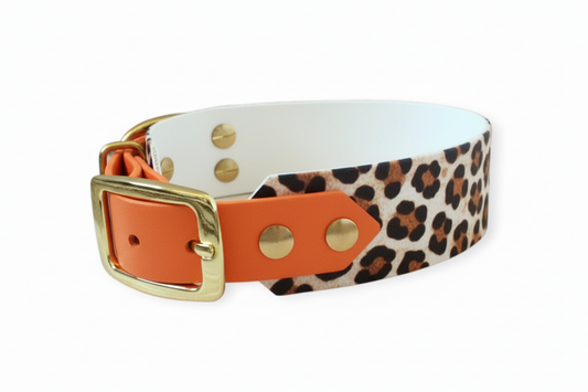 Limited Edition Halsband "Fellnase" im Leoprint