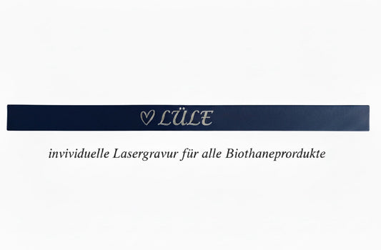 Extra: Lasergravur für Biothaneprodukte