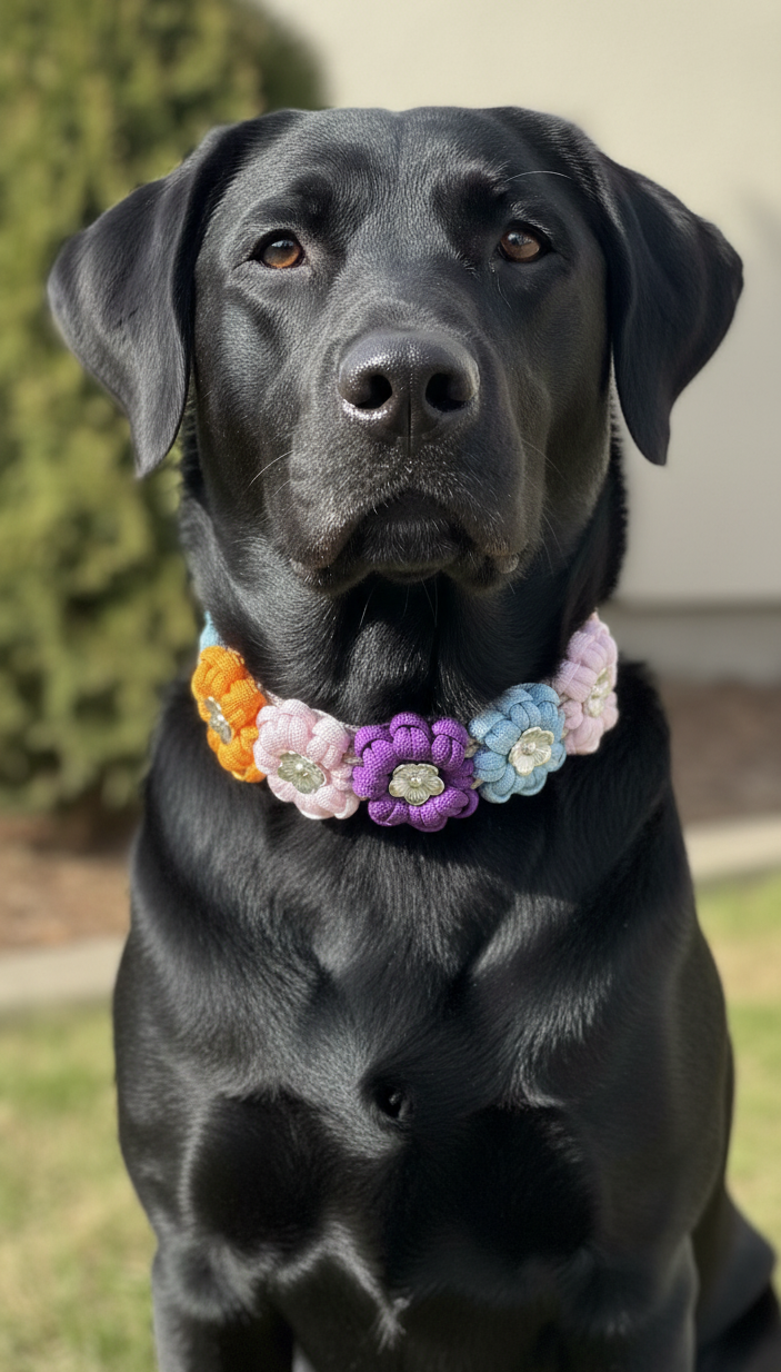 Bestseller: Halsband „Blümchen“ - Kunterbunt