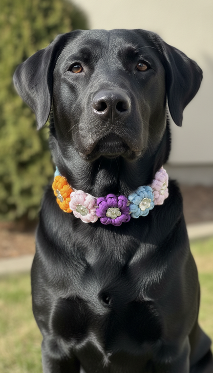 Bestseller: Halsband „Blümchen“ - Kunterbunt