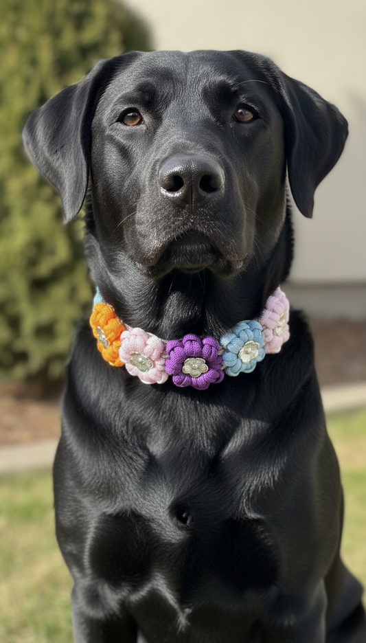 Bestseller: Halsband „Blümchen“ - Kunterbunt