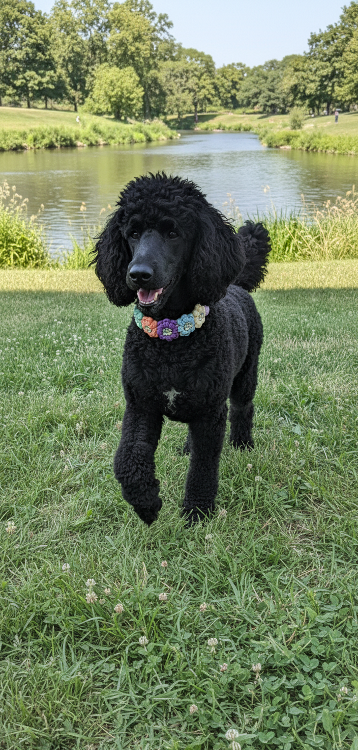 Bestseller: Halsband „Blümchen“ - Kunterbunt