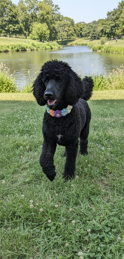 Bestseller: Halsband „Blümchen“ - Kunterbunt